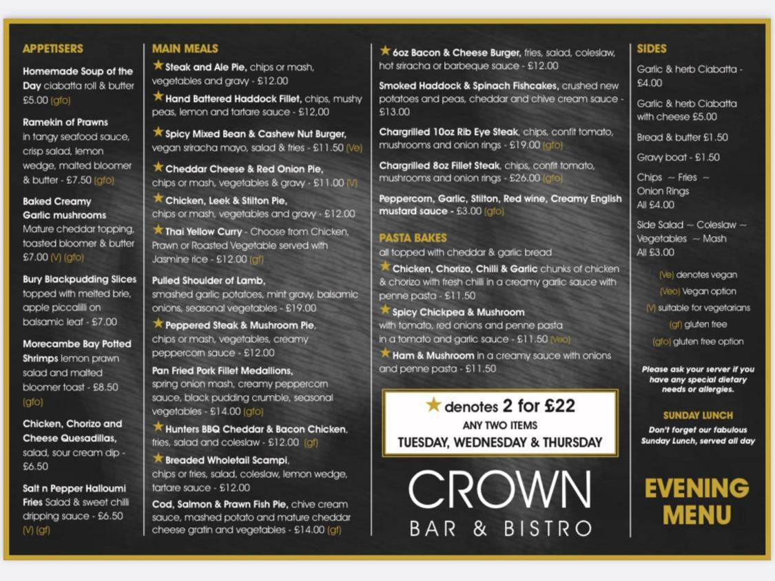 The Crown Hotel Morecambe Exterior foto
